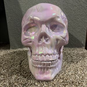 10" Large Plated Skull Halloween Decorative Prop - Hyde and EEK! Boutique™